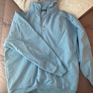 Brandy Melville blue quarter zip